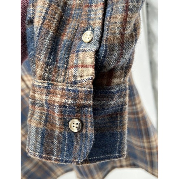 Vintage Northern Summit Wool Blend Plaid Shirt Jacket Flannel Quilt Lined Size M - Picture 8 of 10